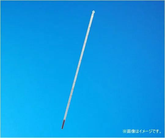 64-0706-27　Tubular Rod Thermometer (Red Liquid) 0 ~ 50 °C (1 °C) Total Recessed Diameter 4 mm　1-71-2