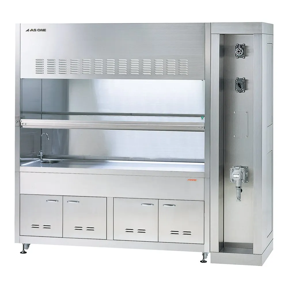 3-4575-01　ASSRE Fume Hood Stainless Steel, Explosion-Proof Type 1650 x 820/750 x 2150　ASSE-1200