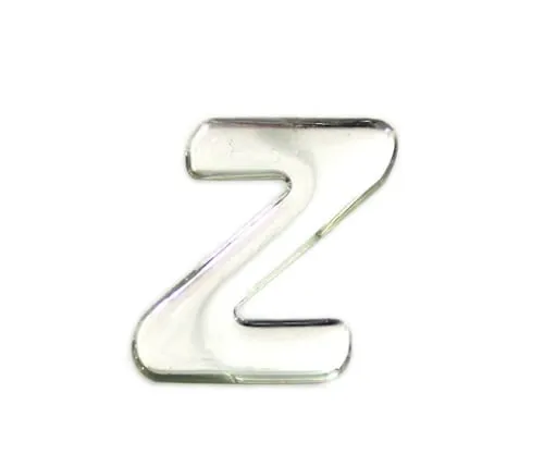 61-7428-01　Silver Metal Characters Z 35mm x 1mm　SM35-Z