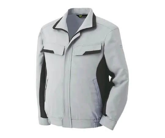 67-3130-98　Autumn/Winter Work Wear Anti-static JIS Compliant Men's and Women's Long Sleeve Pair Blouson Verdexelflex VE51 Top Silver x Charcoal SS　VE51-UE-SS