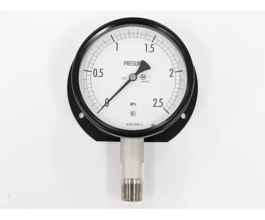 65-4302-34　Sealed Pressure Gauge (100Φ) Vertical B Frame 2.5 MPa　BE10-293