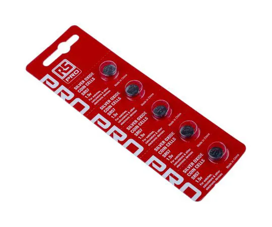 63-4831-67　RS Button Battery, SR57, 1.55V, 9.5mm Diameter　494-2403
