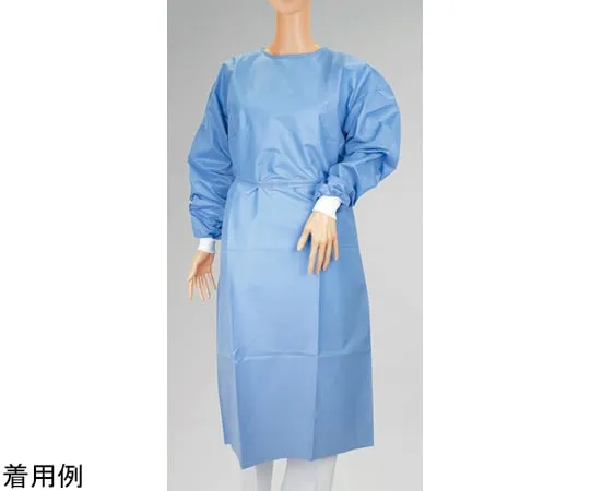 69-6176-07　Osaki Isolation Gown Smsiin Free Blue 1 Bag (10 Sheets)　51042
