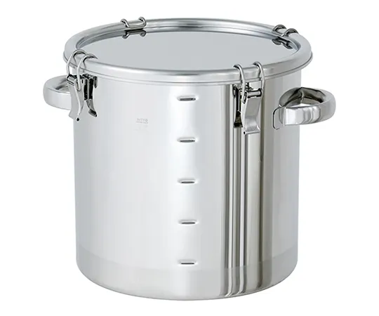 63-1207-69　Stainless Steel Sealed Container with Scale (Clip Type/PTFE) 4L　CTH-M-PTFE-18