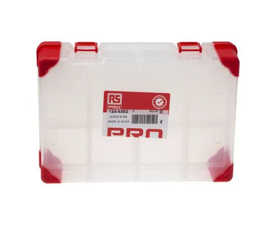 63-4677-79　RS PRO Transparent Polypropylene No Compartment Box, 60mm x 240mm x 170mm　124-6592