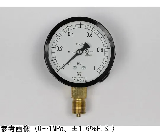 65-4276-78　Normal Pressure Gauge (Φ75) Vertical A Frame for Steam 0.16 MPa　AC20-131