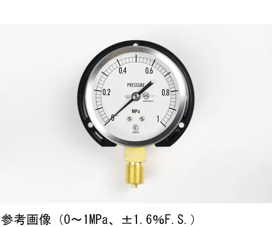 65-4319-98　General-Purpose Pressure Gauge (75Φ) Vertical B Frame 0.16 MPa　GS51-231