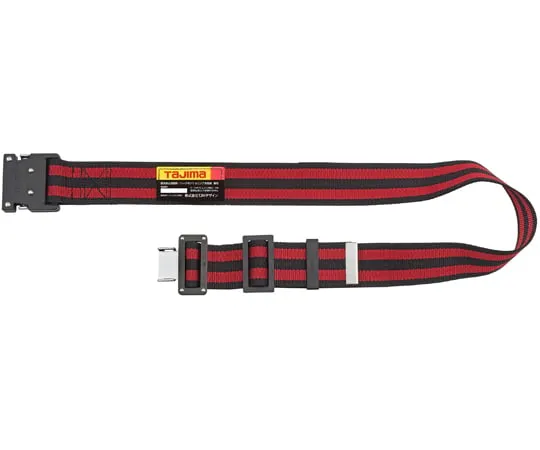 67-0337-11　Body Belt Aluminum One Touch Buckle M Striped Red　BWM125-BRE