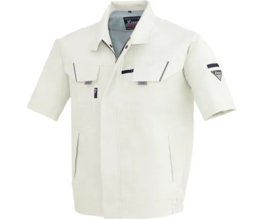 65-8487-19　Short Sleeve Blouson Silver Gray 3L　7561-22-3L