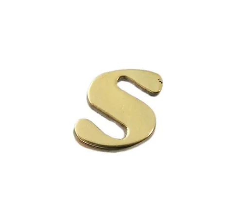 61-7430-95　Brass Gold Characters Small Characters S　QS20-S