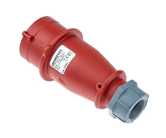 63-4805-78　Mennekes IP44 Red Cable Mount 3P+N+E Industrial Power Plug, Rated At 16A, 415 V,With Phase Inverter　319