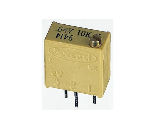 63-4697-27　Vishay 64Y Series 19 (Electrical), 22 (Mechanical)-Turn Through Hole Trimmer Resistor with Pin Terminations, 100Ω ±10%　M64Y101KB40