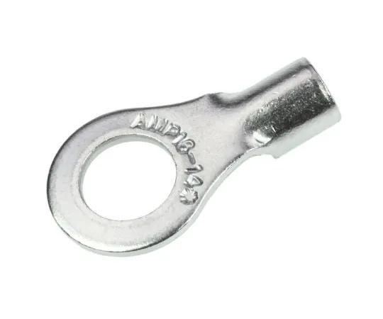 63-4699-89　TE Connectivity STRATO-THERM Series Uninsulated Nickel Plated Crimp Ring Terminal, M5 Stud Size, 1mm² to 2.6mm²　322695