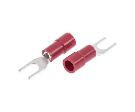 63-4891-26　RS PRO Insulated Crimp Spade Connector, 0.5mm² to 1.5mm², 22AWG to 16AWG, M3.5 Stud Size Vinyl, Red　613-9441