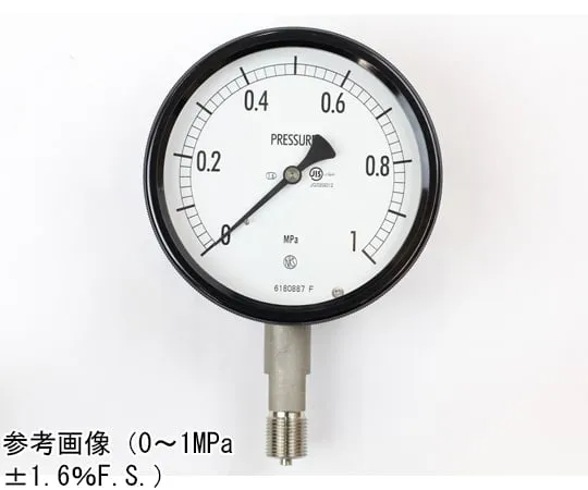 65-4302-99-20　Sealed Pressure Gauge (100Φ) Vertical A Frame with 0.05 MPa Inspection Certificate　BE12-133