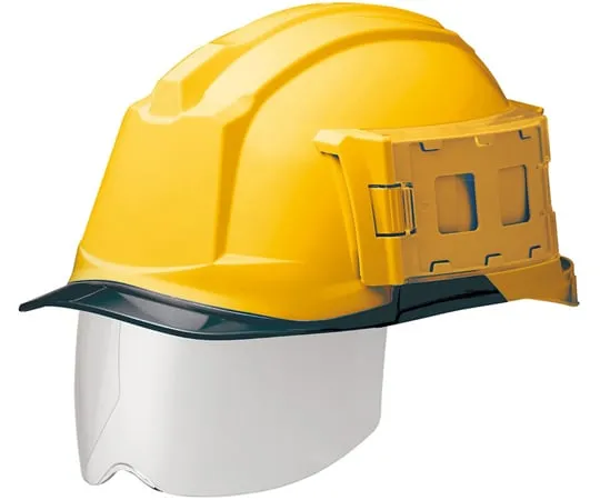 67-6634-21　PC Helmet (ID Card Holder/Windflow/Clear Visor/Shield Surface) Yellow/Smoke　SC-19PCLSIDRA3-UP4-YS