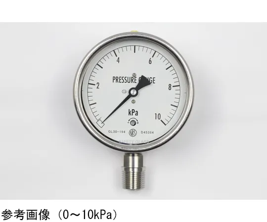 65-4319-33-20　Stainless Steel Case Microbarometer (100Φ) with 10 kPa Inspection Certificate　GL30-194