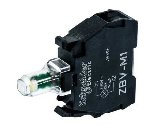 63-4889-75　Schneider Electric Harmony XB Light Block LED White 230 V Screw terminal　ZBVM1