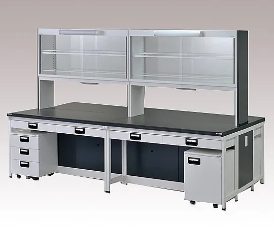 3-2037-01　［Discontinued］Central Laboratory Bench Steel Type 1800 x 1500 x 850/1950　AB-1815K-STGS