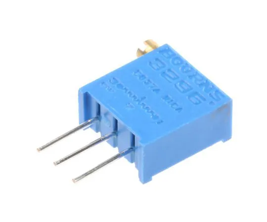 63-4850-61　100kΩ Through Hole Trimmer Potentiometer 0.5W Side Adjust Bourns 3296 Series　3296X-1-104LF
