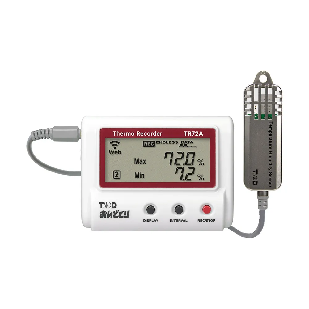 4-1098-01-20　［Discontinued］Temperature and Humidity Data Logger (wireless LAN type) with Calibration Certificate　TR72A-S