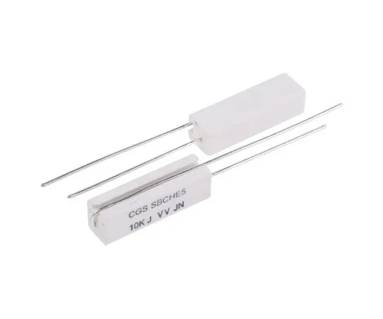 63-4725-97　TE Connectivity 10kΩ 5W Wirewound Resistor ±5% ±200ppm/°C　SBCHE510KJ