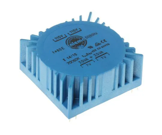 63-4735-86　2 Output Toroidal Transformer, 15VA, 2 x 7V ac　70050K