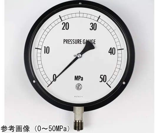 65-4292-16　Normal Pressure Gauge (Φ200) Vertical B Frame 50 MPa　AJ10-243