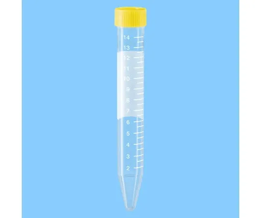 63-2978-28　Sterilized V-Base Centrifuge Tube Yellow Cap 15ml　62.553.542