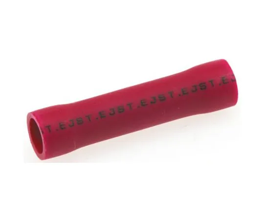 63-4964-63　JST FVC Butt Wire Splice Connector, Red, Insulated 22 → 16 AWG　FVC-1.25(LF)