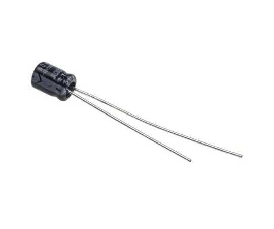 63-4987-27　RS PRO 4.7μF 50V dc Aluminium Electrolytic Capacitor, Through Hole 4 (Dia.) x 5mm +105°C 4mm 1.5mm 5mm　706-0462