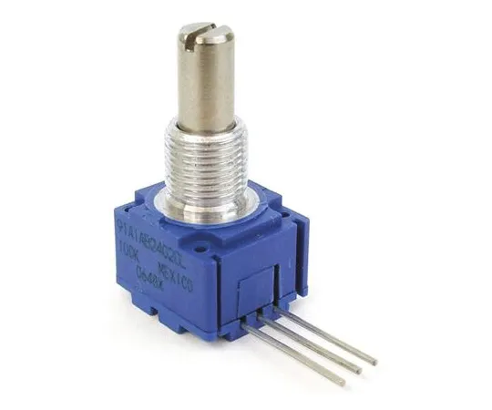 63-5104-72　Bourns 1 Gang Rotary Cermet Potentiometer with a 6.35 mm Dia. Shaft, 100kΩ, ±10%, 2W, Linear 95A1A-B24-A20L　95A1A-B24-A20L