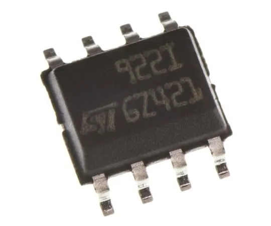 63-5004-55　TS922IDT STMicroelectronics, Audio, Op Amp, RRIO, 4MHz, 3 → 9 V, 8-Pin SOIC　TS922IDT
