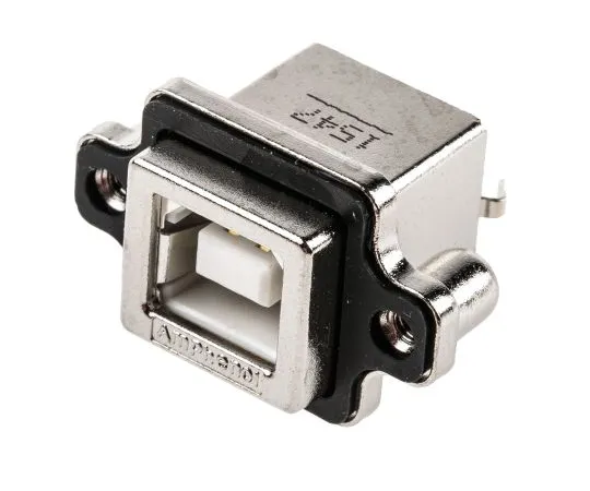 63-5027-02　Amphenol 1 Port Straight Through Hole Mount Female Type B USB Connector　MUSBD51100