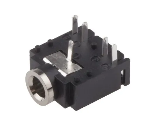 63-5175-51　RS PRO 3.5 mm PCB Mount Stereo Jack Jack Socket, 5 Pole　913-1021