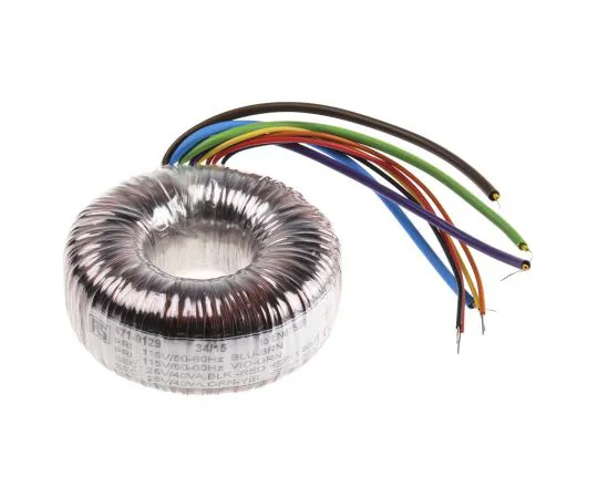 63-4937-59　2 Output Toroidal Transformer, 80VA, 2 x 25V ac　671-9129