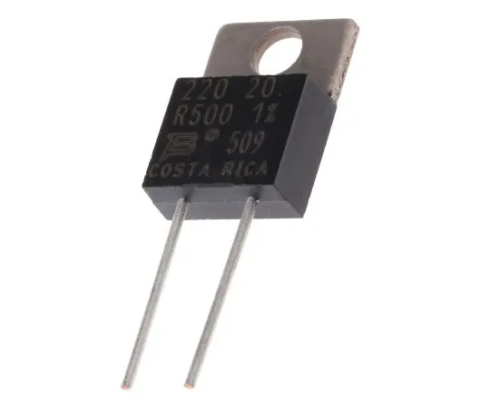 63-5110-80　Bourns 500mΩ 20W Thick Film Resistor ±1% ±100ppm/°C　PWR220T-20-R500F