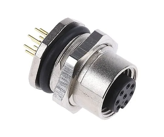 63-4988-62　Binder 713 Series M12 Panel Mount Connector, 8 contacts Socket　09-3482-275-08