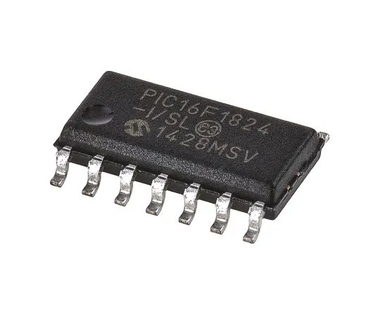 63-5163-11　Microchip, 8bit PIC Microcontroller, 32MHz, 4 kB Flash, 14-Pin SOIC　PIC16F1824-I/SL