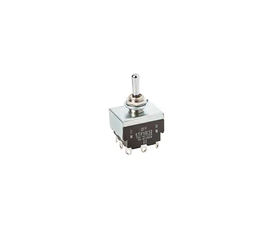 63-5075-77　Toggle Switch 3 Pole Double Throw (3PDT) On-Off-On　ET310E12-Z