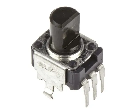 63-5029-60　Alps Electric 1 Gang Rotary Potentiometer with a 6 mm Dia. Shaft, 10kΩ, ±20%, 0.05W, Linear RK09K1130A6S　RK09K1130A6S