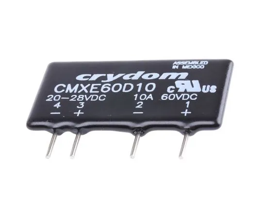 63-5039-30　Sensata / Crydom 10 A SPST Solid State Relay, DC, PCB Mount, MOSFET, 60 V dc Maximum Load　CMXE60D10