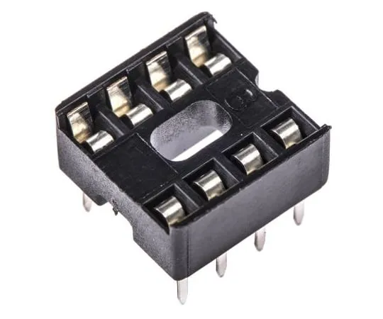 63-4940-33　ASSMANN WSW 2.54mm Pitch Vertical 8 Way, Through Hole Stamped Pin Open Frame IC Dip Socket, 1A　A 08-LC-TT