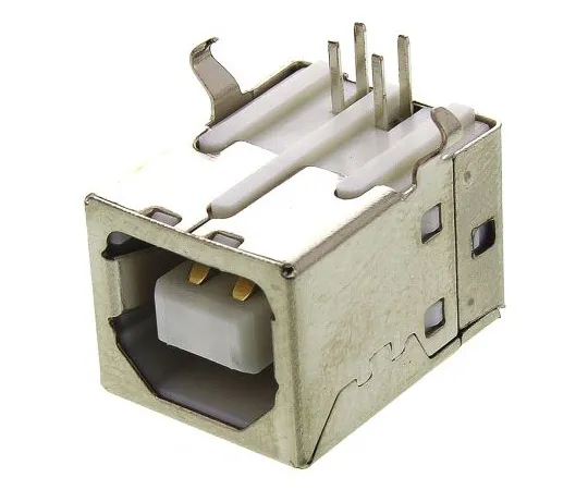 63-4939-75　ASSMANN WSW 1 Port Right Angle Through Hole Mount Female Type B USB Connector　A-USBSB
