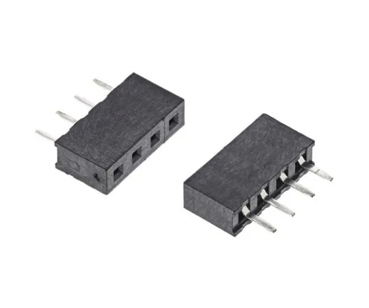 63-4950-74　HARWIN 2mm Pitch 4 Way 1 Row Straight PCB Socket, Through Hole, Solder Termination　M22-7130442