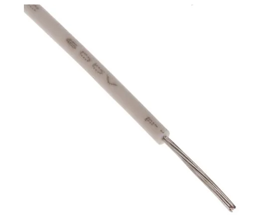 63-5156-06　RS PRO White Hook Up Wire UL11028, 0.08 mm², 600 V 28 AWG, 100m　872-4436