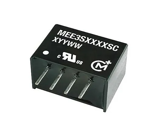 63-5053-50　Murata Power Solutions MEE3 3W Isolated DC-DC Converter Through Hole, Voltage in 4.5 → 5.5 V dc, Voltage out 12V　MEE3S0512SC