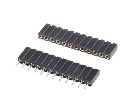 63-4983-30　12 Way Preci-Dip Straight Through Hole 2.54mm SIL Socket, Solder, 3A 100 V ac, 150 V dc　801-87-012-10-001101