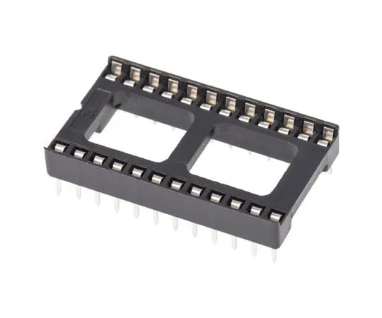 63-4940-39　ASSMANN WSW 2.54mm Pitch Vertical 24 Way, Through Hole Stamped Pin Open Frame IC Dip Socket, 1A　A 24-LC-TT