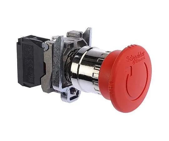 63-5109-85　Schneider Electric Harmony, Red, Twist to Reset 40mm Mushroom Head Emergency Button　XB4BS8442